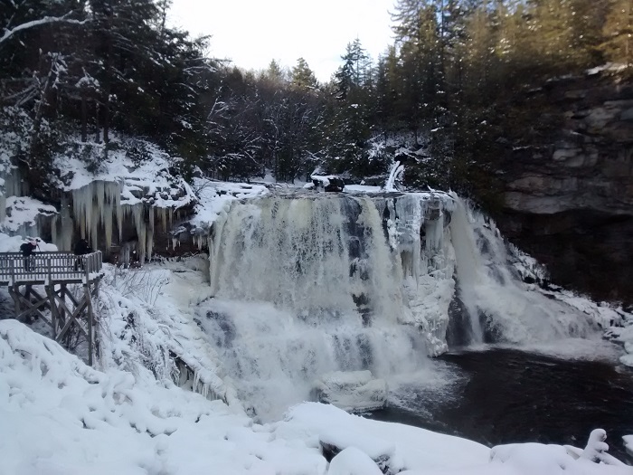 Blackwater Falls in winter