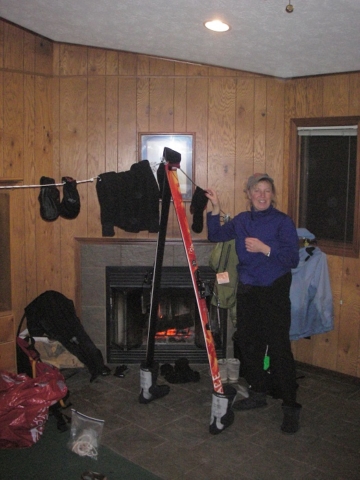 These boots aren't made for walking: Drying out clothes in Canaan Valley Resort, WV cabin