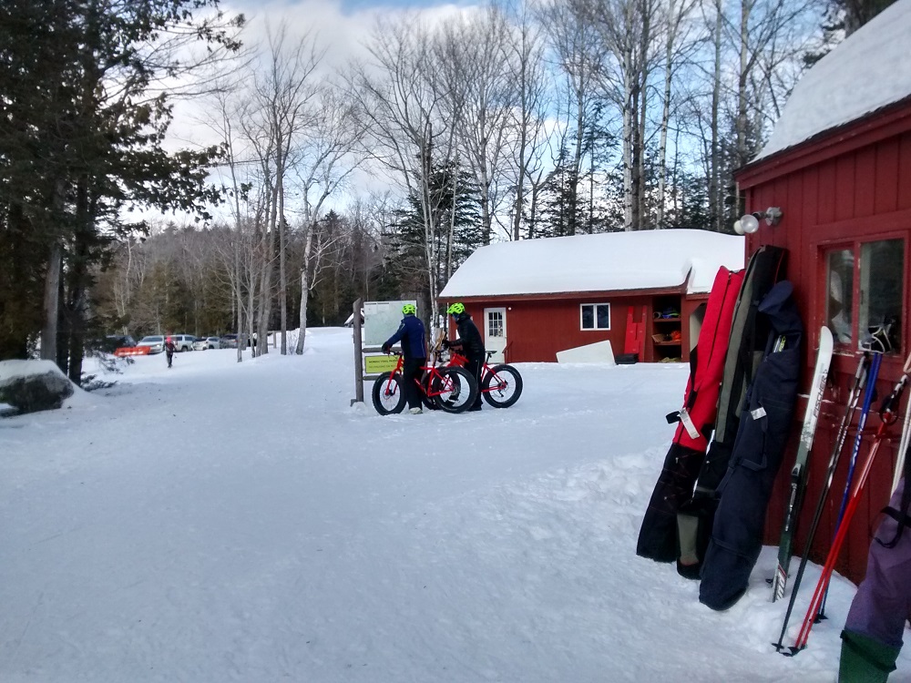Touring Center rental area and fat bikes