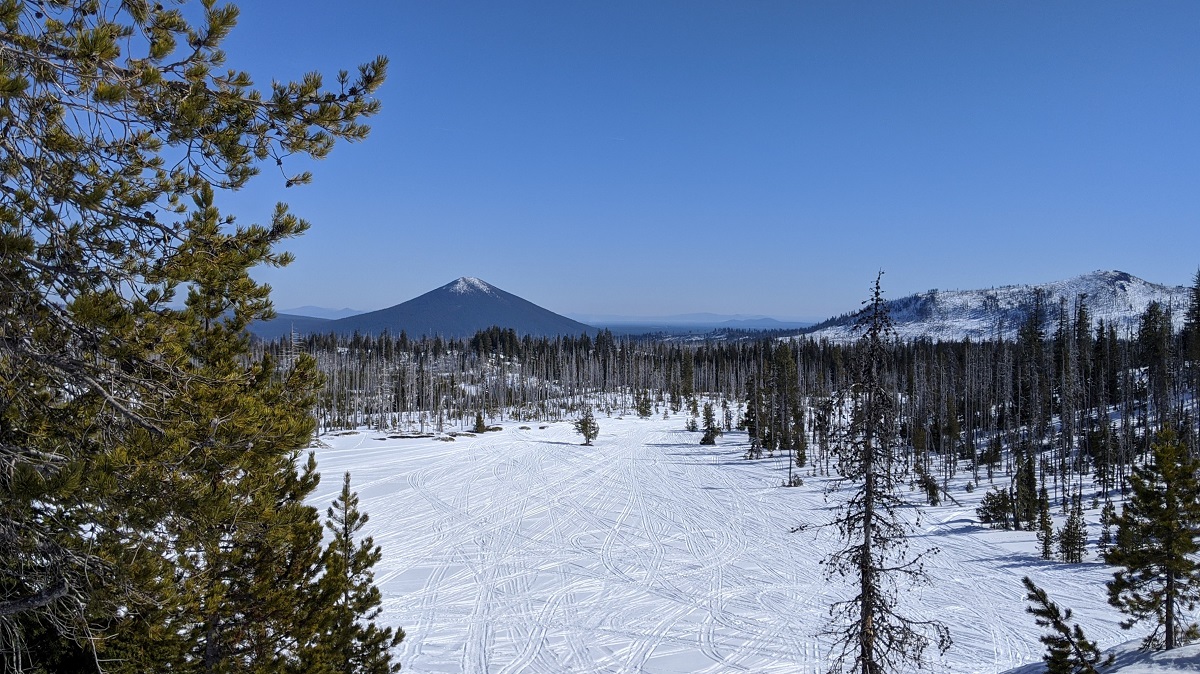 The butte at HooDoo Ski area