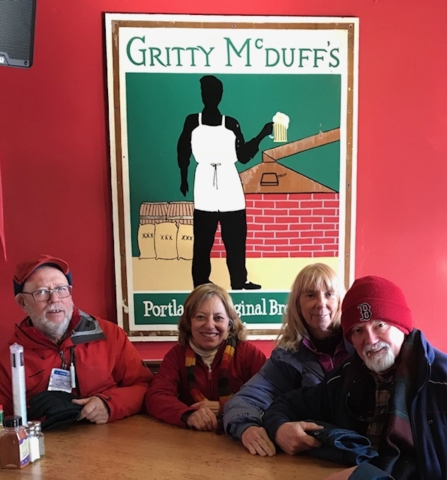 Gritty McDuff's for lunch on the town