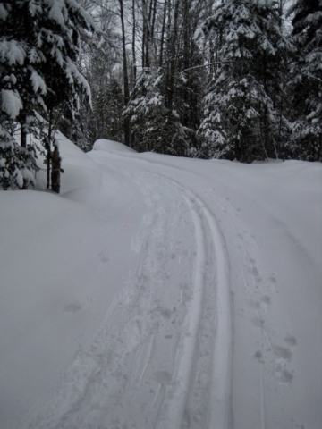 Trail is groomed