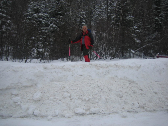 Carl on the trail in Quebec