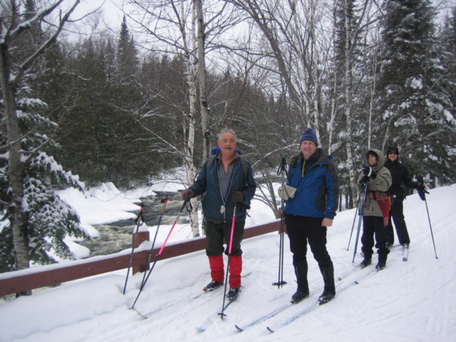 PATC-STS skiers on the trail in Quebec