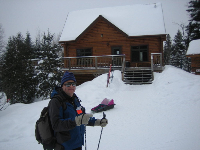 Chalet along the track