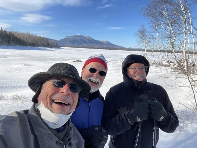 Larry, Bela and ED On Flagstaff Lake (brrr, it was cold in the wind)