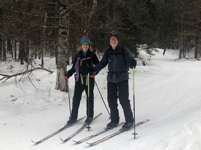 Marcie and Doug on the Lapland Lakes Trails Photo by Yvonne Thayer