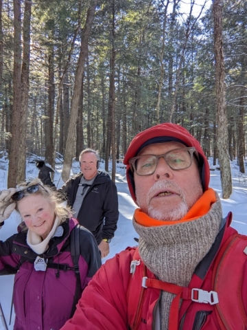 Shae, Ed and Ralph on the Northville-Lake Placid Trail out from Lapland Lakes