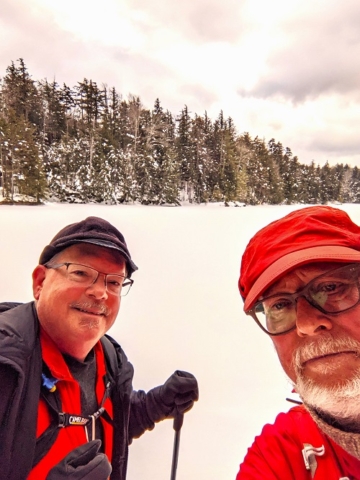 Ed and Ralph at Dexter Lake, Ferris Lake Wild Forest