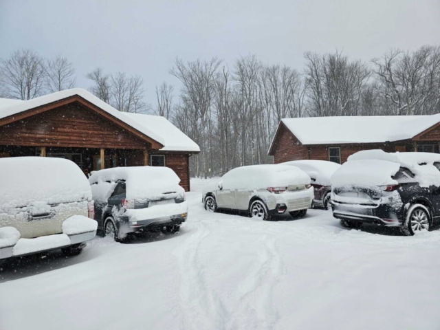 Heavy Snow at Blackwater Falls SP, West Virginia