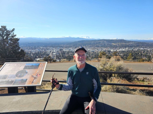 Barry at Pilot Butte overlook, Bend, OR