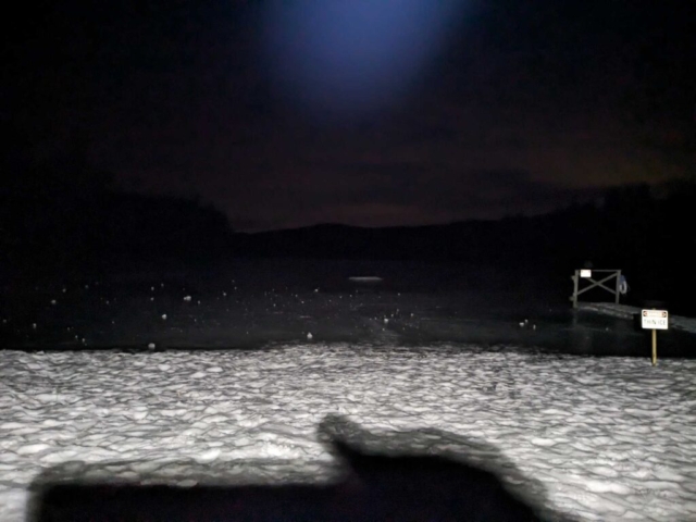 A little night skiing on the Lake Trail