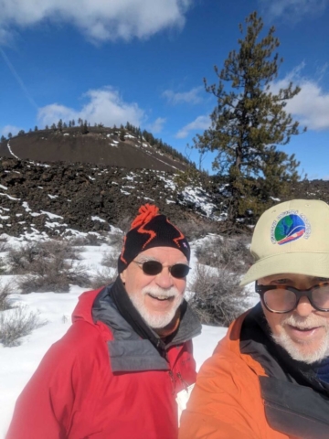 Bela and Ralph at Lavalands Butte National Monument, Bend, OR