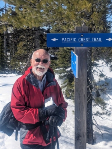 Bela on the Pacific Crest Trail at Ray Benson Sno-Park