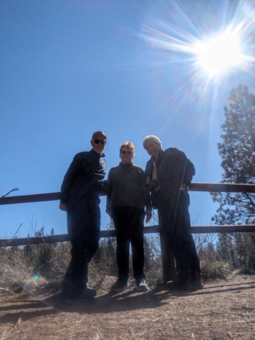 Ralph, Edna and Lee at La Pine SP