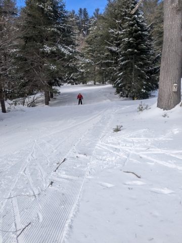 Looong downhill on the trails, Lapland Lake