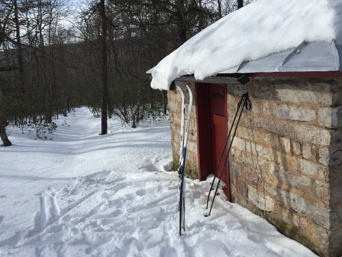 Sugar Knob Cabin SNP, VA, in Winter